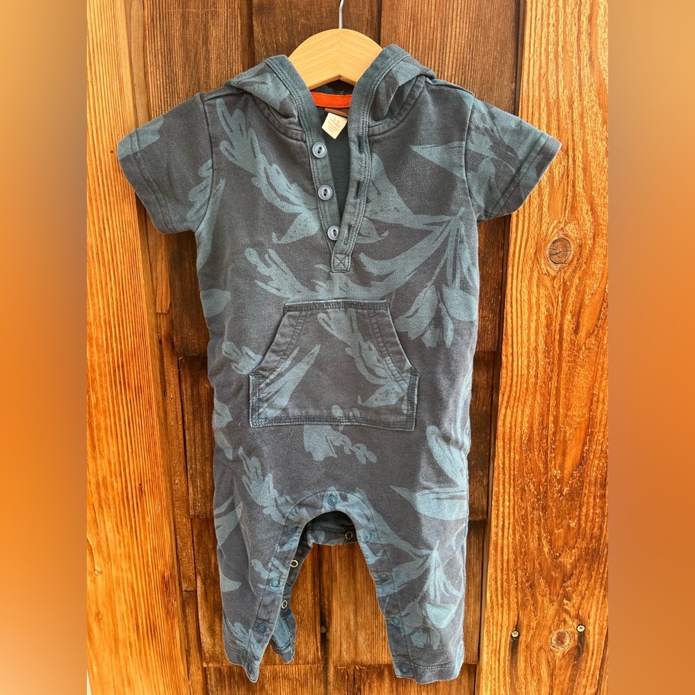Tea sweatshirt hooded romper